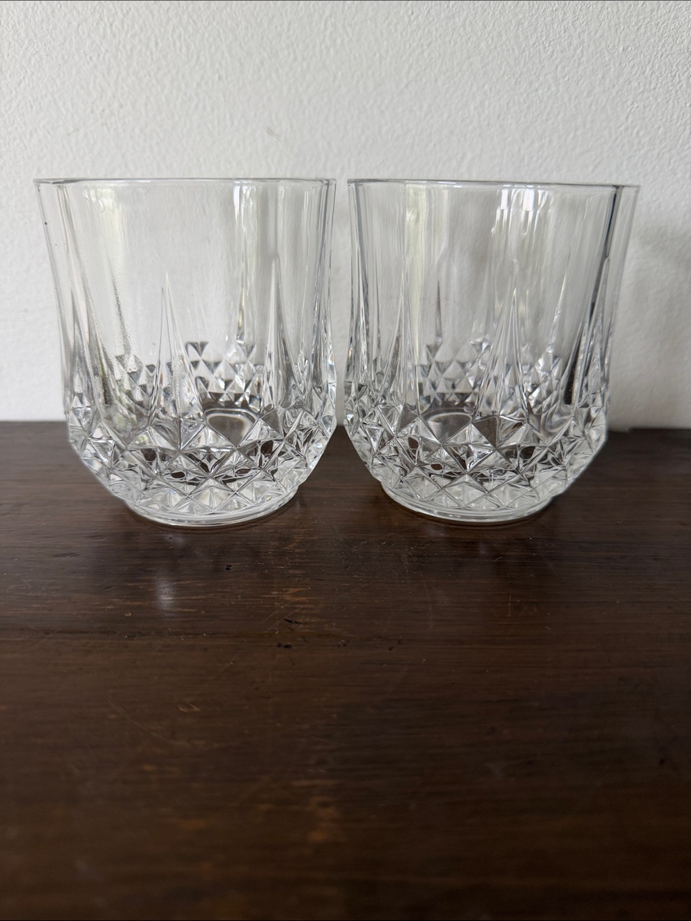 Crystal Cut Whiskey Glasses - Clear - Cristal d'Arques-Durand Longchamp